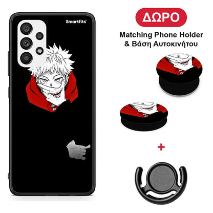Itadori Anime - Samsung Galaxy A73 5G θήκη + Δώρο Phone Holder & Βάση Αυτοκινήτου