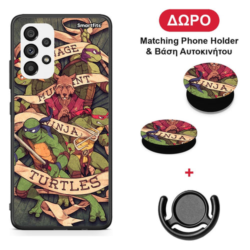 Ninja Turtles - Samsung Galaxy A73 5G θήκη + Δώρο Phone Holder & Βάση Αυτοκινήτου