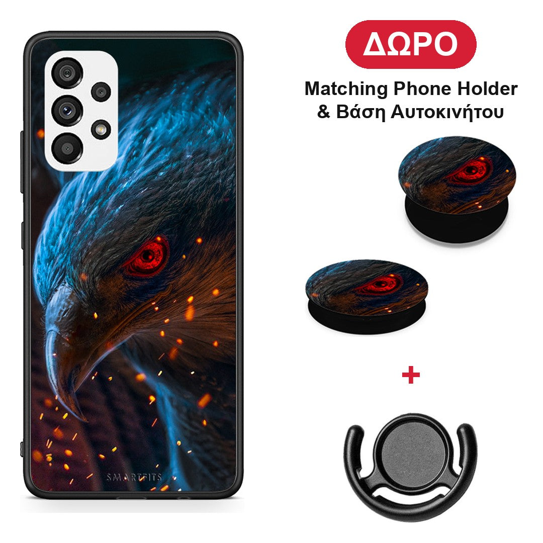 PopArt Eagle - Samsung Galaxy A73 5G θήκη + Δώρο Phone Holder & Βάση Αυτοκινήτου