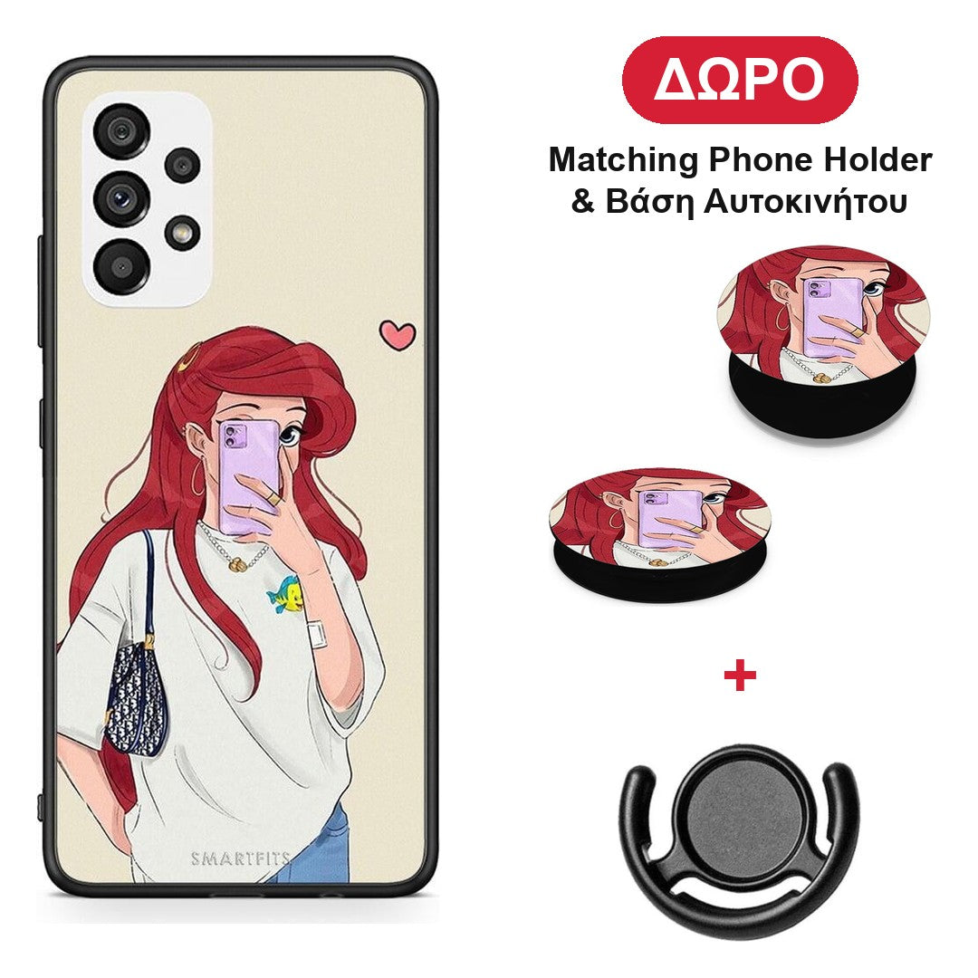 Walking Mermaid - Samsung Galaxy A73 5G θήκη + Δώρο Phone Holder & Βάση Αυτοκινήτου