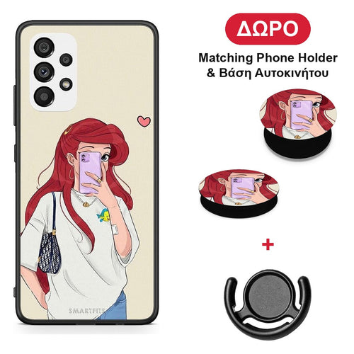 Walking Mermaid - Samsung Galaxy A73 5G θήκη + Δώρο Phone Holder & Βάση Αυτοκινήτου