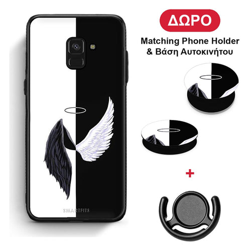 Angels Demons - Samsung Galaxy A8 θήκη + Δώρο Phone Holder & Βάση Αυτοκινήτου