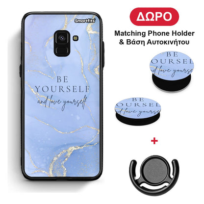 Be Yourself - Samsung Galaxy A8 θήκη + Δώρο Phone Holder & Βάση Αυτοκινήτου