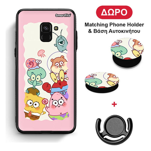 Cute Companion - Samsung Galaxy A8 θήκη + Δώρο Phone Holder & Βάση Αυτοκινήτου