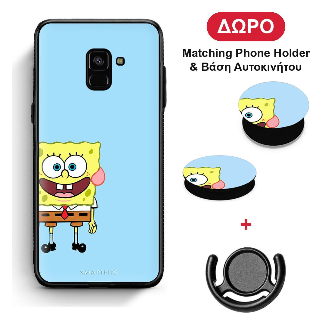 Friends Bob - Samsung Galaxy A8 θήκη + Δώρο Phone Holder & Βάση Αυτοκινήτου