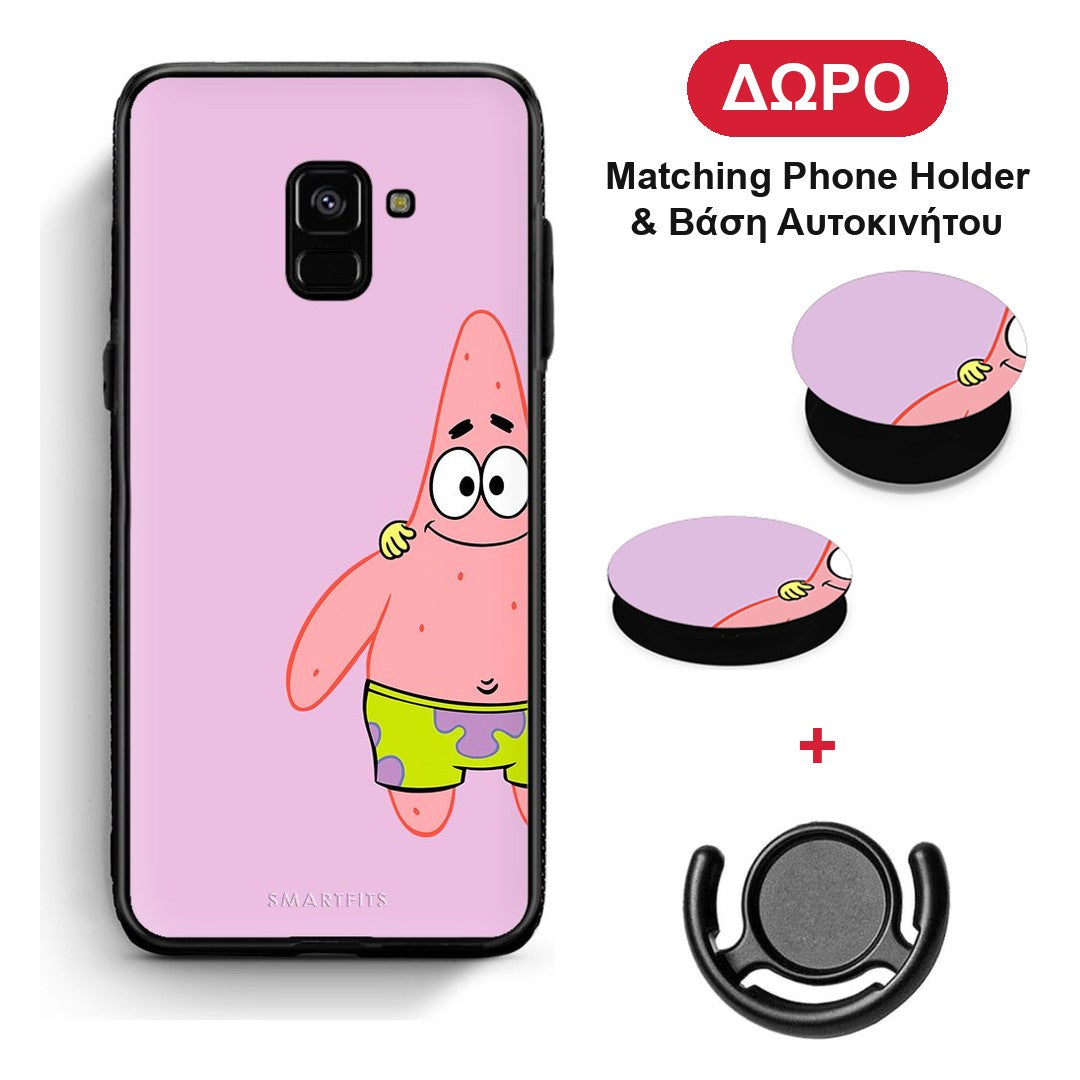 Friends Patrick - Samsung Galaxy A8 θήκη + Δώρο Phone Holder & Βάση Αυτοκινήτου