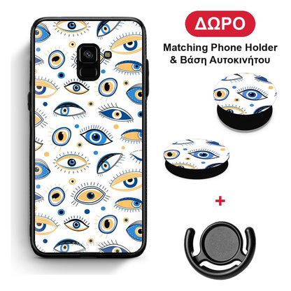 Ftou Ftou - Samsung Galaxy A8 θήκη + Δώρο Phone Holder & Βάση Αυτοκινήτου