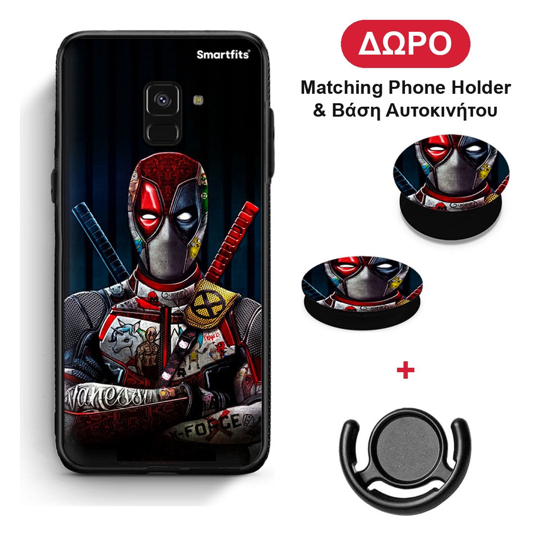 Funny Guy - Samsung Galaxy A8 θήκη + Δώρο Phone Holder & Βάση Αυτοκινήτου