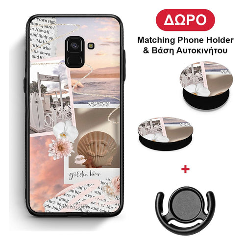 Golden Hour - Samsung Galaxy A8 θήκη + Δώρο Phone Holder & Βάση Αυτοκινήτου