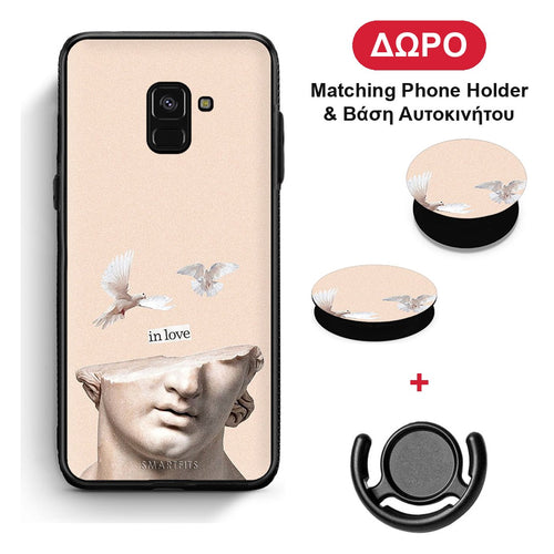 In Love - Samsung Galaxy A8 θήκη + Δώρο Phone Holder & Βάση Αυτοκινήτου