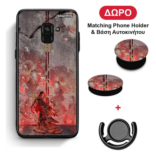 Nezuko Kamado - Samsung Galaxy A8 θήκη + Δώρο Phone Holder & Βάση Αυτοκινήτου