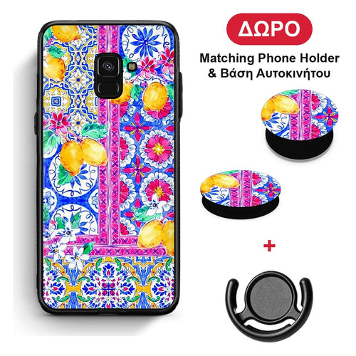 Retro Spring - Samsung Galaxy A8 θήκη + Δώρο Phone Holder & Βάση Αυτοκινήτου