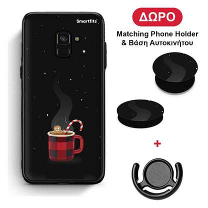 Xmas Bathing - Samsung Galaxy A8 θήκη + Δώρο Phone Holder & Βάση Αυτοκινήτου