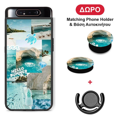 Aesthetic Summer - Samsung Galaxy A80 θήκη + Δώρο Phone Holder & Βάση Αυτοκινήτου