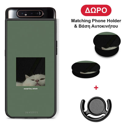 Bitch Surprise - Samsung Galaxy A80 θήκη + Δώρο Phone Holder & Βάση Αυτοκινήτου