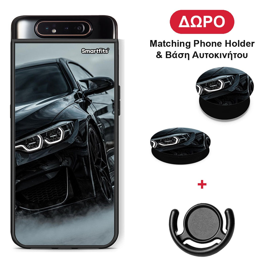 Black BMW - Samsung Galaxy A80 θήκη + Δώρο Phone Holder & Βάση Αυτοκινήτου