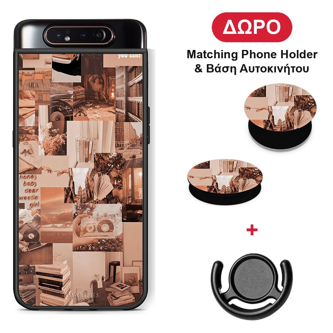Collage You Can - Samsung Galaxy A80 θήκη + Δώρο Phone Holder & Βάση Αυτοκινήτου