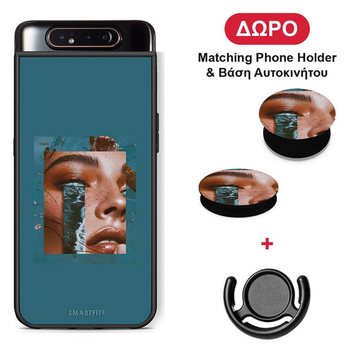 Cry An Ocean - Samsung Galaxy A80 θήκη + Δώρο Phone Holder & Βάση Αυτοκινήτου