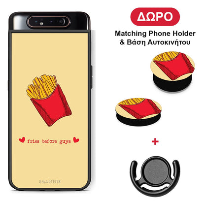 Fries Before Guys - Samsung Galaxy A80 θήκη + Δώρο Phone Holder & Βάση Αυτοκινήτου