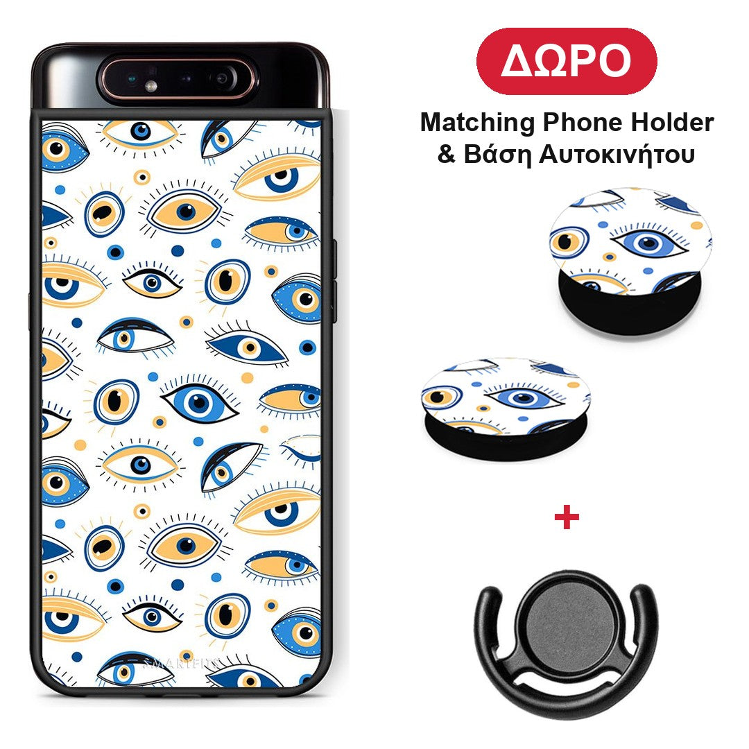 Ftou Ftou - Samsung Galaxy A80 θήκη + Δώρο Phone Holder & Βάση Αυτοκινήτου