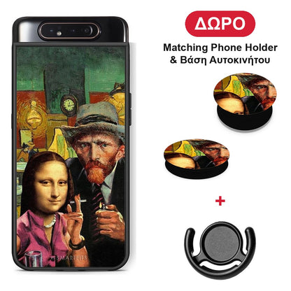 Funny Art - Samsung Galaxy A80 θήκη + Δώρο Phone Holder & Βάση Αυτοκινήτου