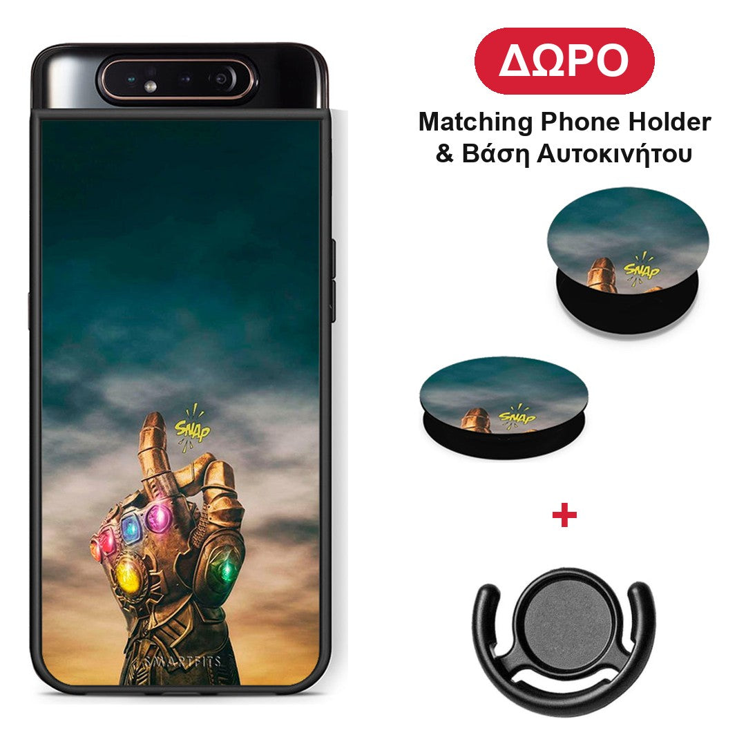 Infinity Snap - Samsung Galaxy A80 θήκη + Δώρο Phone Holder & Βάση Αυτοκινήτου