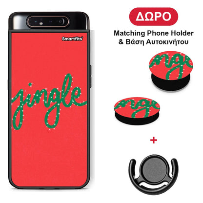 Jingle Xmas - Samsung Galaxy A80 θήκη + Δώρο Phone Holder & Βάση Αυτοκινήτου
