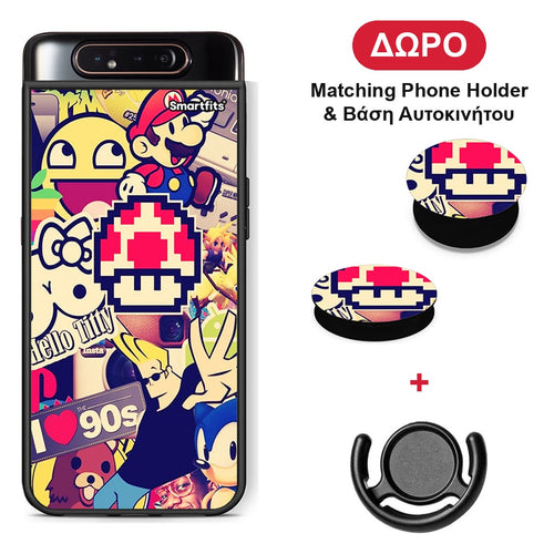 Love The 90s - Samsung Galaxy A80 θήκη + Δώρο Phone Holder & Βάση Αυτοκινήτου
