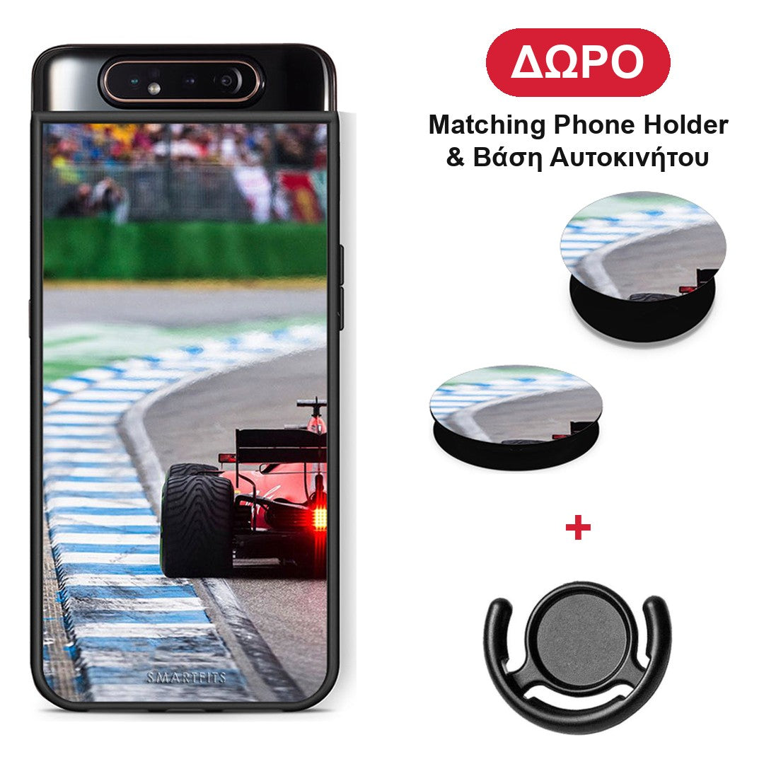 Racing Vibes - Samsung Galaxy A80 θήκη + Δώρο Phone Holder & Βάση Αυτοκινήτου
