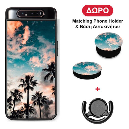 Summer Sky - Samsung Galaxy A80 θήκη + Δώρο Phone Holder & Βάση Αυτοκινήτου