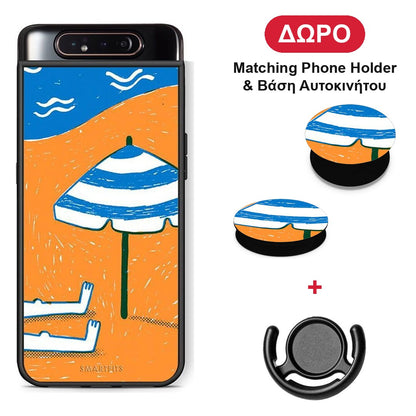 Summering - Samsung Galaxy A80 θήκη + Δώρο Phone Holder & Βάση Αυτοκινήτου
