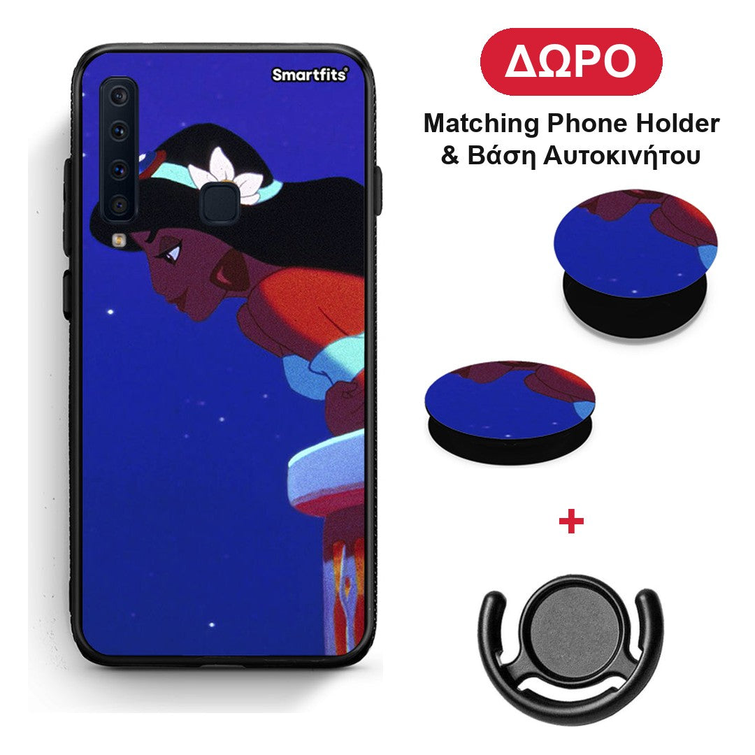 Alladin And Jasmine Love 2 - Samsung Galaxy A9 θήκη + Δώρο Phone Holder & Βάση Αυτοκινήτου