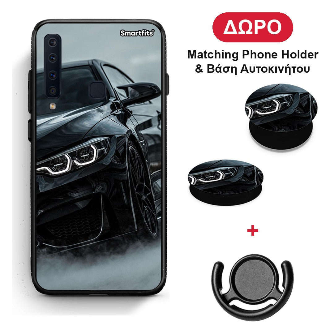 Black BMW - Samsung Galaxy A9 θήκη + Δώρο Phone Holder & Βάση Αυτοκινήτου