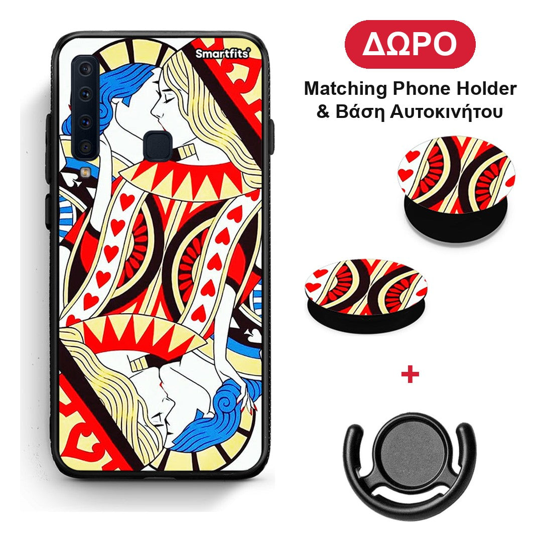 Card Love - Samsung Galaxy A9 θήκη + Δώρο Phone Holder & Βάση Αυτοκινήτου