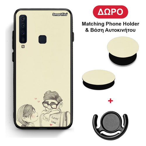 Carl And Ellie - Samsung Galaxy A9 θήκη + Δώρο Phone Holder & Βάση Αυτοκινήτου