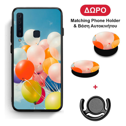 Colorful Balloons - Samsung Galaxy A9 θήκη + Δώρο Phone Holder & Βάση Αυτοκινήτου