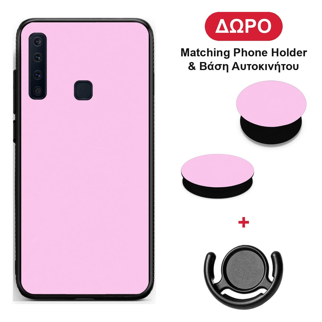 Cotton Candy Pink - Samsung Galaxy A9 θήκη + Δώρο Phone Holder & Βάση Αυτοκινήτου