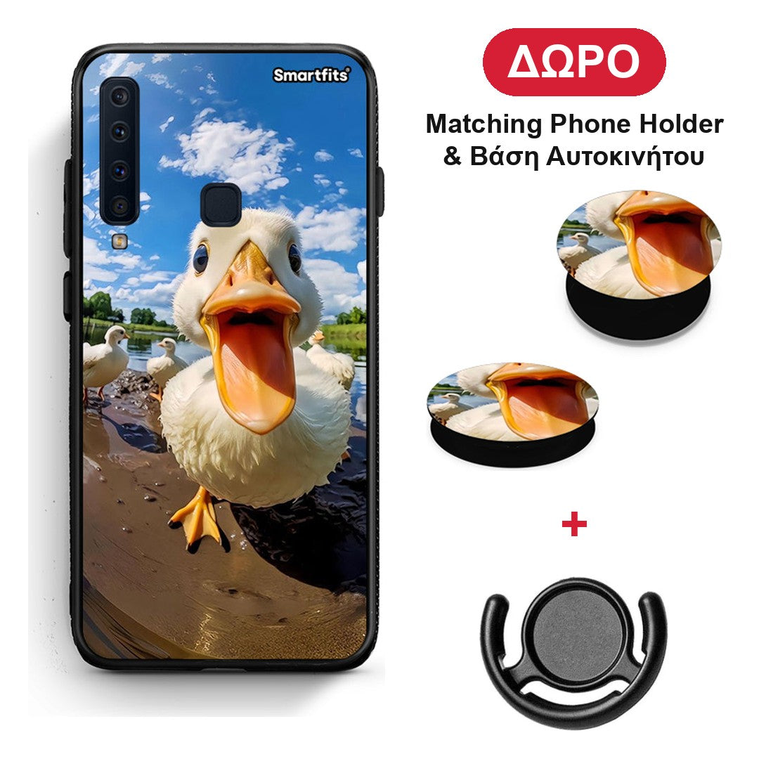 Duck Face - Samsung Galaxy A9 θήκη + Δώρο Phone Holder & Βάση Αυτοκινήτου
