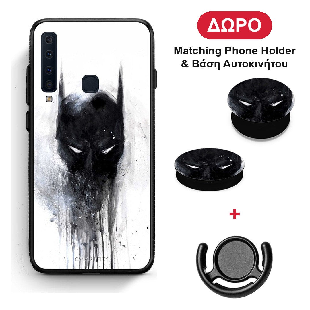 Hero Paint Bat - Samsung Galaxy A9 θήκη + Δώρο Phone Holder & Βάση Αυτοκινήτου