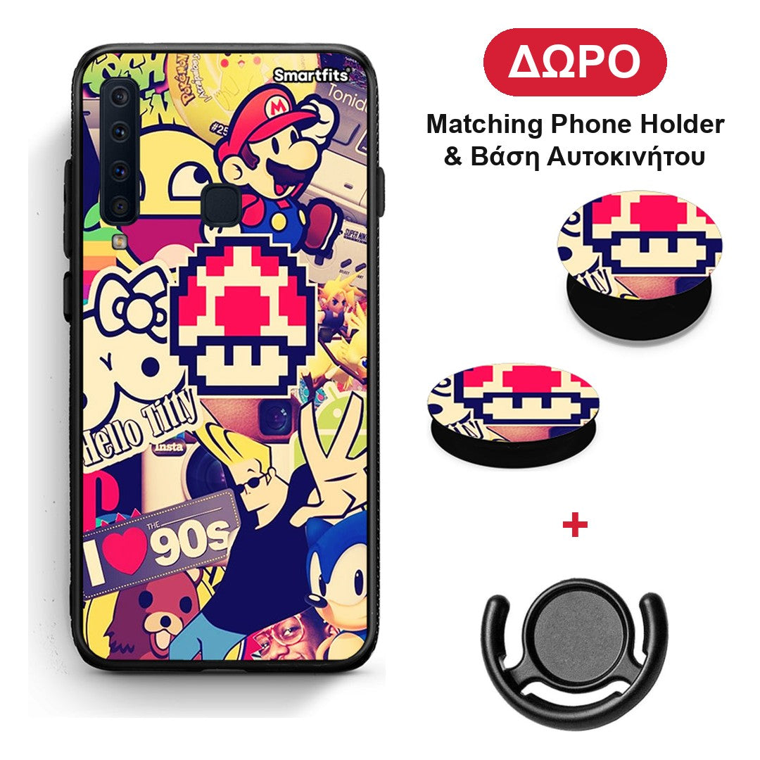 Love The 90s - Samsung Galaxy A9 θήκη + Δώρο Phone Holder & Βάση Αυτοκινήτου