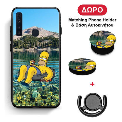 Summer Happiness - Samsung Galaxy A9 θήκη + Δώρο Phone Holder & Βάση Αυτοκινήτου
