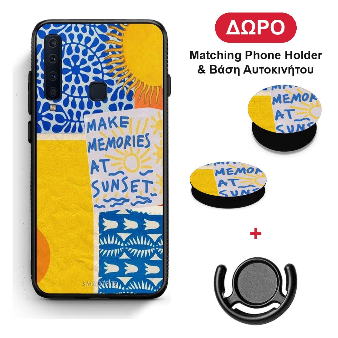 Sunset Memories - Samsung Galaxy A9 θήκη + Δώρο Phone Holder & Βάση Αυτοκινήτου