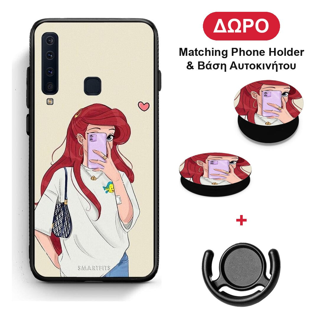 Walking Mermaid - Samsung Galaxy A9 θήκη + Δώρο Phone Holder & Βάση Αυτοκινήτου
