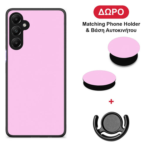 Cotton Candy Pink - Samsung Galaxy A05s θήκη + Δώρο Phone Holder & Βάση Αυτοκινήτου