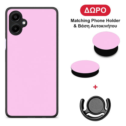 Cotton Candy Pink - Samsung Galaxy A06 θήκη + Δώρο Phone Holder & Βάση Αυτοκινήτου