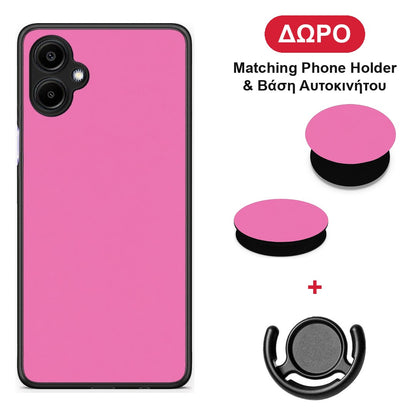 Rose Pink - Samsung Galaxy A06 θήκη + Δώρο Phone Holder & Βάση Αυτοκινήτου