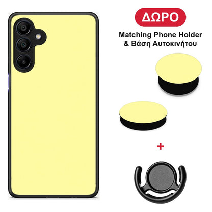 Butter Yellow - Samsung Galaxy A15 4G / 5G θήκη + Δώρο Phone Holder & Βάση Αυτοκινήτου