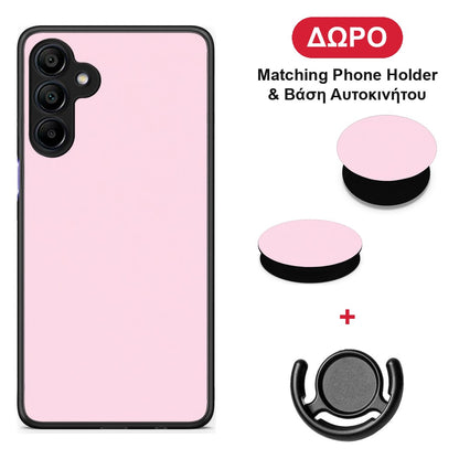 Pale Pink - Samsung Galaxy A15 4G / 5G θήκη + Δώρο Phone Holder & Βάση Αυτοκινήτου