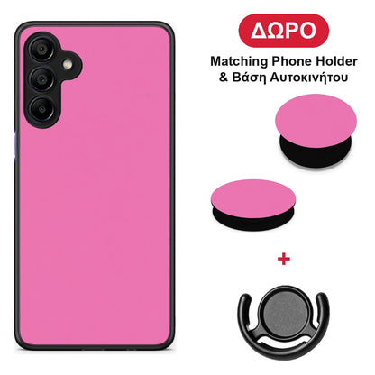 Rose Pink - Samsung Galaxy A15 4G / 5G θήκη + Δώρο Phone Holder & Βάση Αυτοκινήτου
