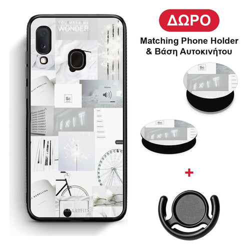 Collage Make Me Wonder - Samsung Galaxy A30 θήκη + Δώρο Phone Holder & Βάση Αυτοκινήτου
